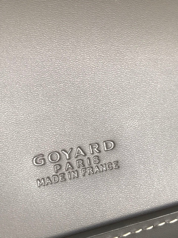 BORSA DUCHESSE MARIE-CAROLINE 25 IN TELA GOYARDINE GRIGIA E PELLE DI VITELLO LISCIA