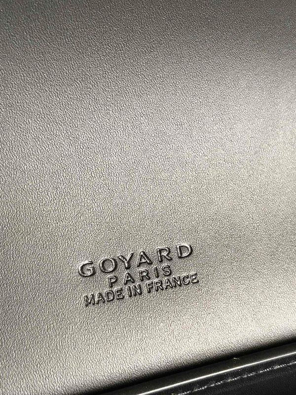 BORSA DUCHESSE MARIE-CAROLINE 25 IN TELA GOYARDINE NERA E PELLE DI VITELLO LISCIA