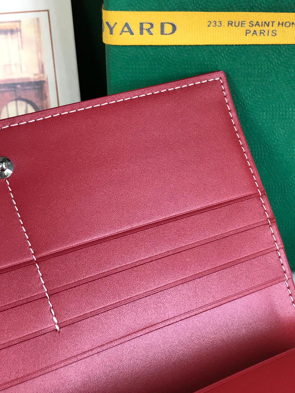 PORTAFOGLIO RICHELIEU 19 IN TELA GOYARDINE ROSSA CLASSICA