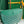 HIRONDELLE BAG 25 IN GREEN LAMBSKIN AND GOYARDINE CANVAS