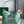 Bohème Hobo Bag 42cm Green Canvas Chevroches Calfskin