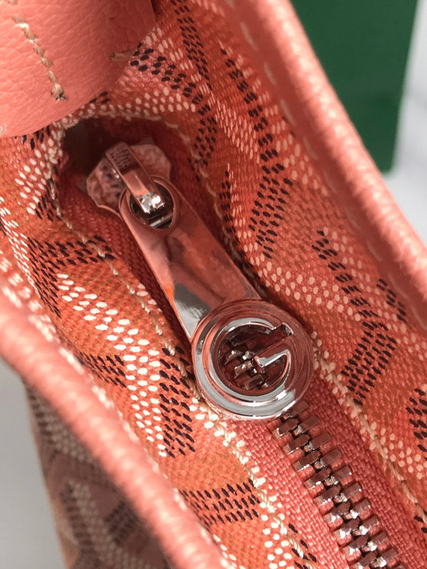 HOBO BOHÈME 42 IN TELA GOYARDINE ROSA MANHATTAN E PELLE DI AGNELLO