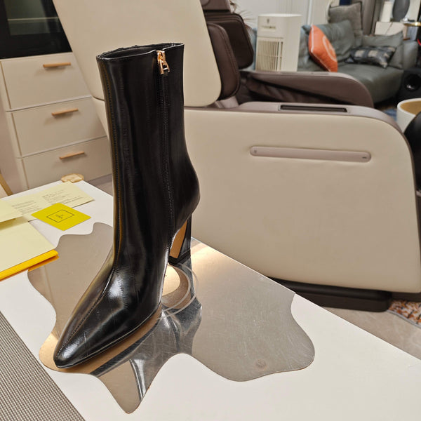 Fendi 25ss High-Heeled Boots Back Sheepskin 502714