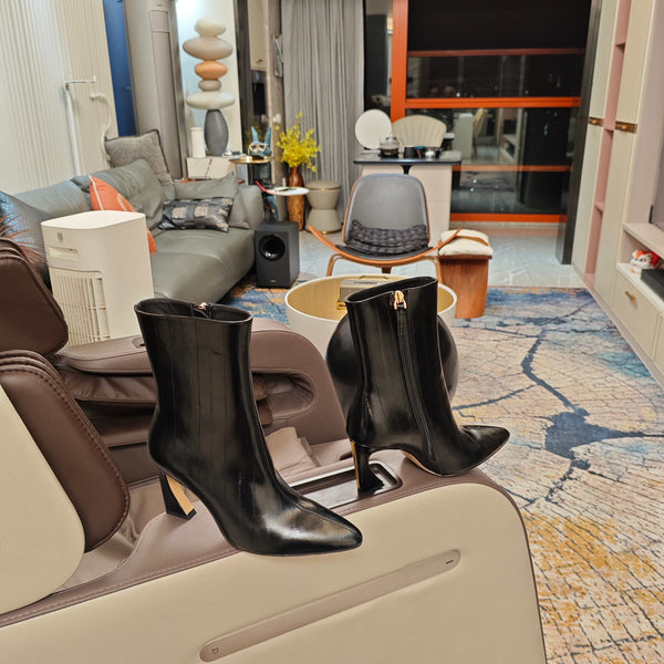 Fendi 25ss High-Heeled Boots Back Sheepskin 502714