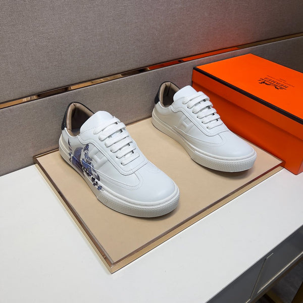 HM Men's 25 Sneaker White Calfskin 524295