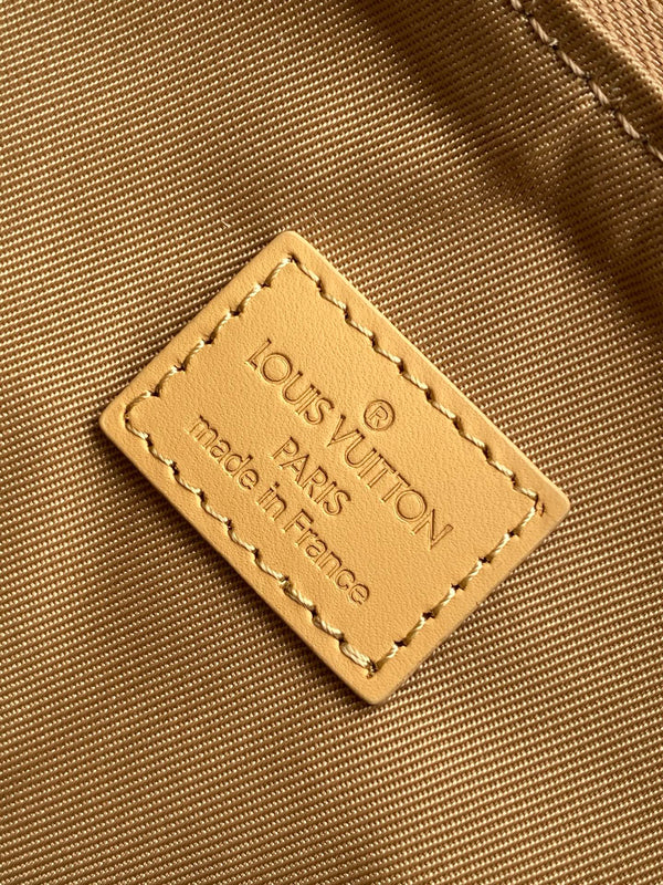 LV Hobo Cargo Bag Khaki Monogram Canvas & Cowhide GHW
