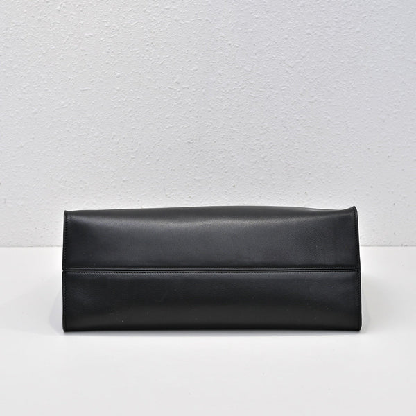 The Row Alexia Tote Bag 36cm Black Leather