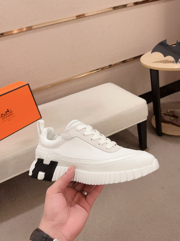 HM BOUNCING SNEAKER WHITE CALFSKIN