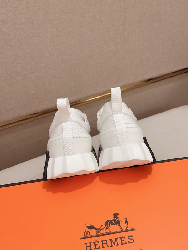HM BOUNCING SNEAKER WHITE CALFSKIN