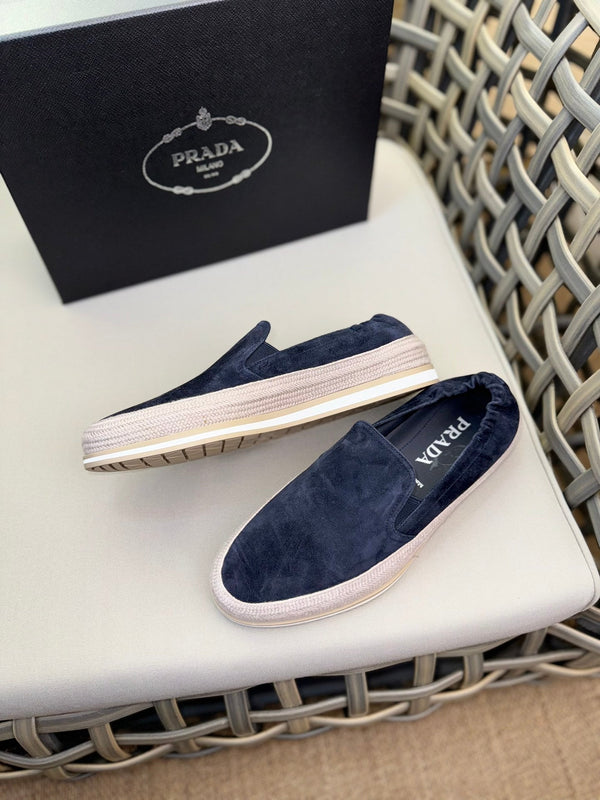 PRA LOAFER IN CERULEAN BLUE SUEDE