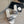 mule sandal white black embroidered fabric calfskin