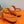 HM Paris Sandals Orange Lamskin 374208