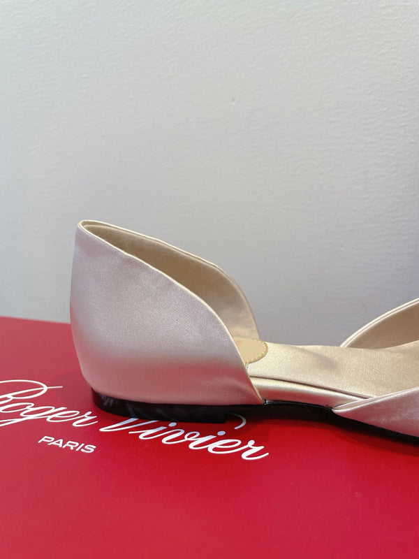 Viv Chips Ballerina Flat Beige Seta 329265