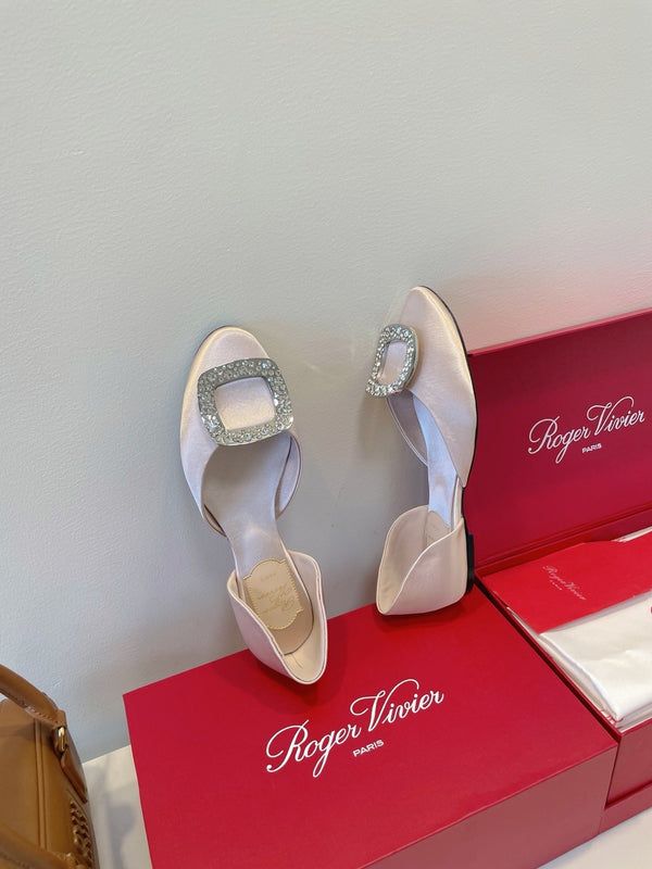 Viv Chips Ballerina Flat Beige Seta 329265