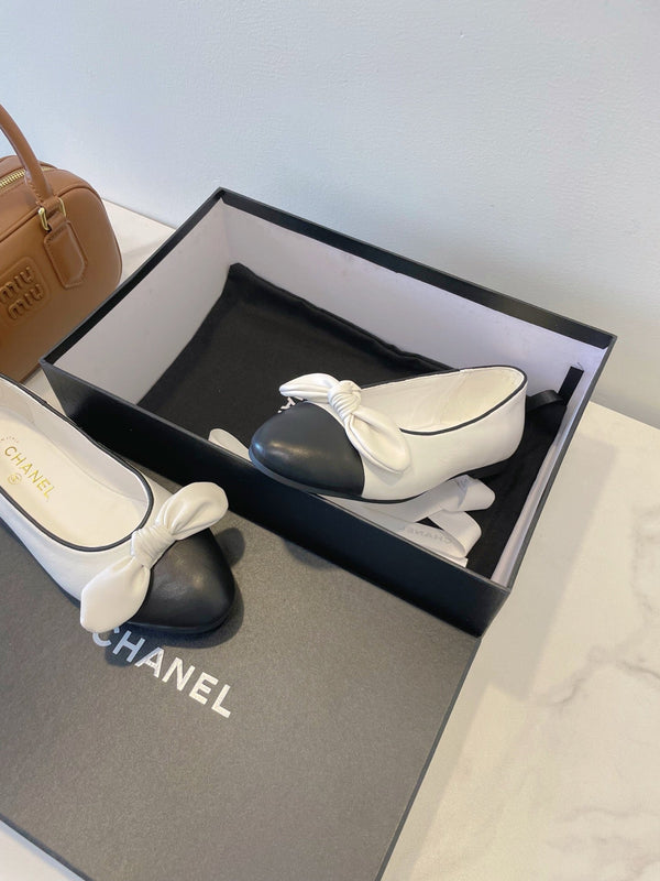 CC Classic Dancing Shoes Black White Sheepskin 530543