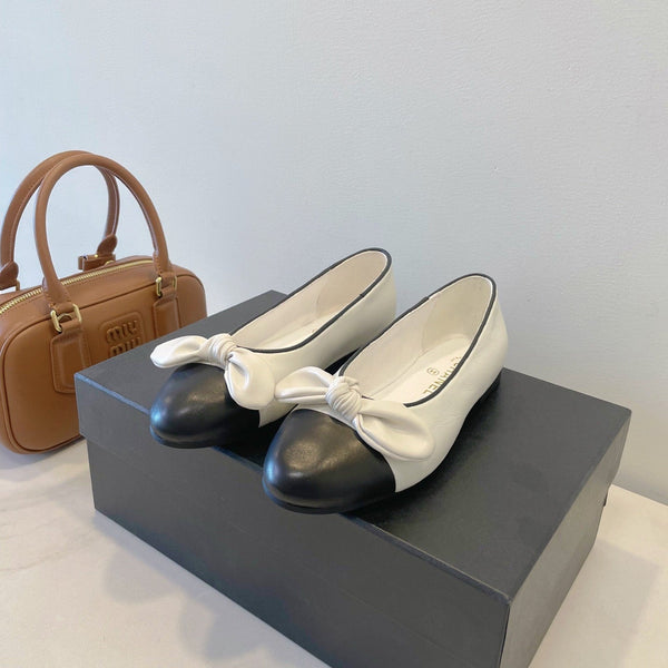 CC Classic Dancing Shoes Black White Sheepskin 530543