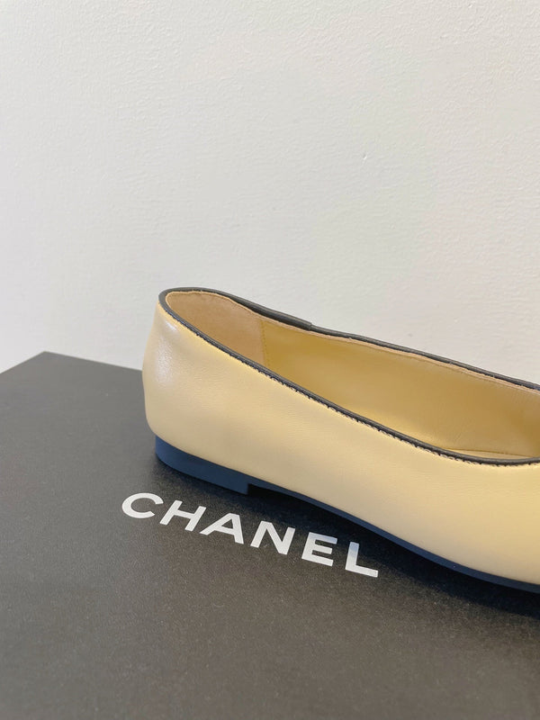 CC Classic Dancing Shoes Black Beige Sheepskin 530545