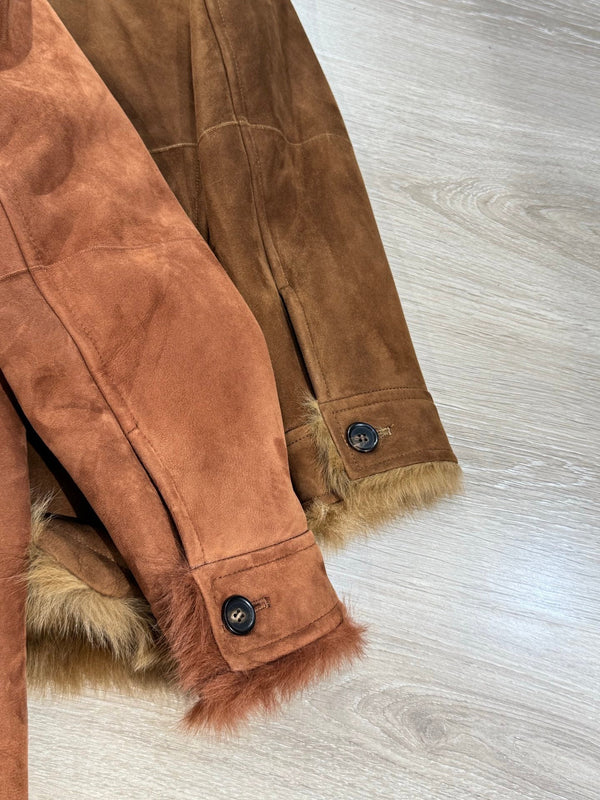 LP 25 Shearling Tuscan-Style Oversized Jacket Suede Fur 314290