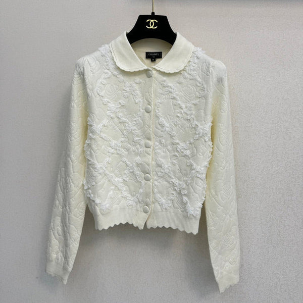 CC 2026 Cardigan Cream-white Wool 424706