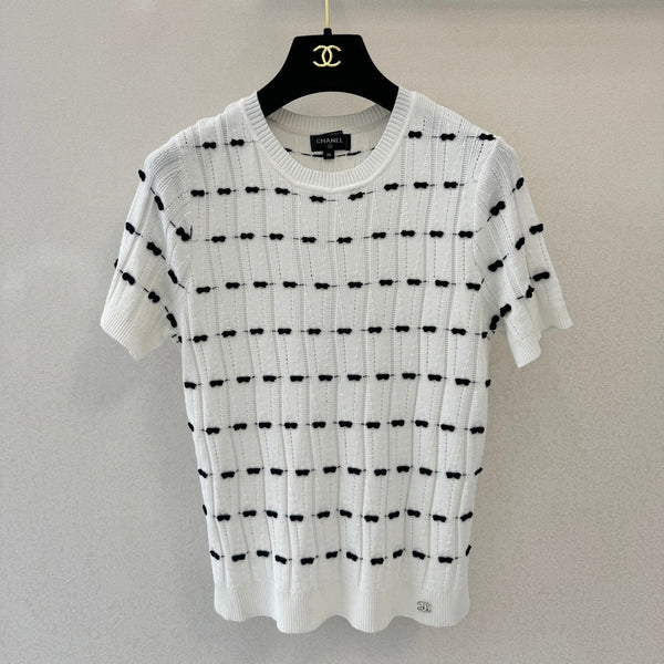 CC 26s T-shirt ras du cou manches courtes Tencel Soie blanc 364284