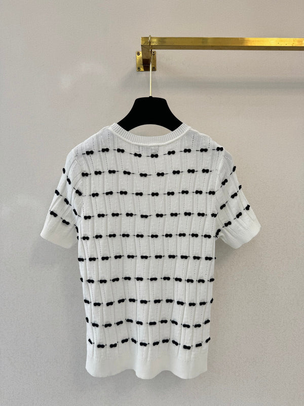 CC 26s T-shirt ras du cou manches courtes Tencel Soie blanc 364284
