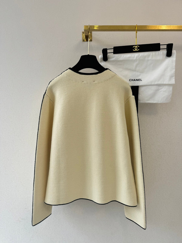 CC 26s Neck Cardigan Beige Cotton 364289