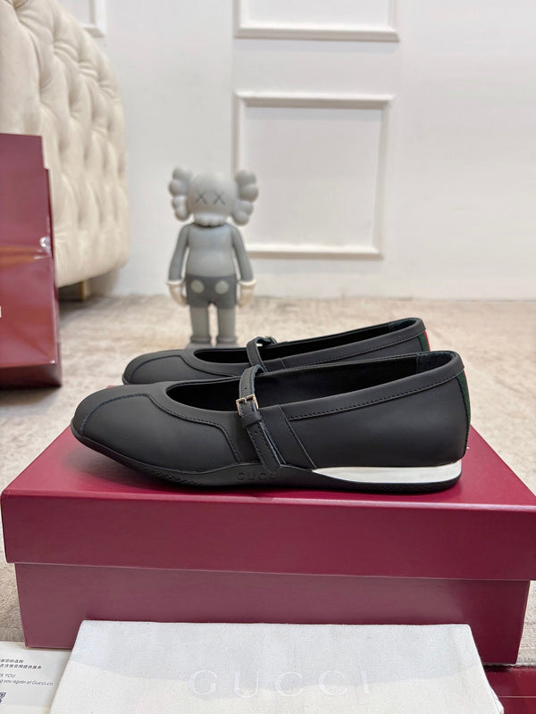 GG Shift Mary Jane Black Leather 824473