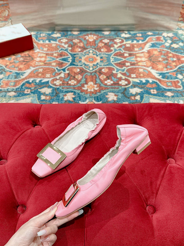 Viv Ballerine Rosa Pelle di Agnello Importata 247129