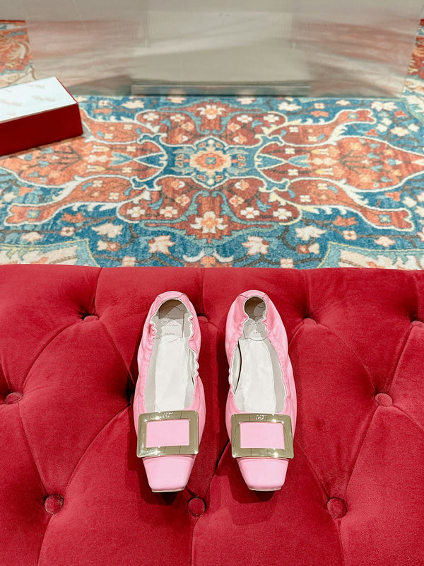 Viv Ballerine Rosa Pelle di Agnello Importata 247129