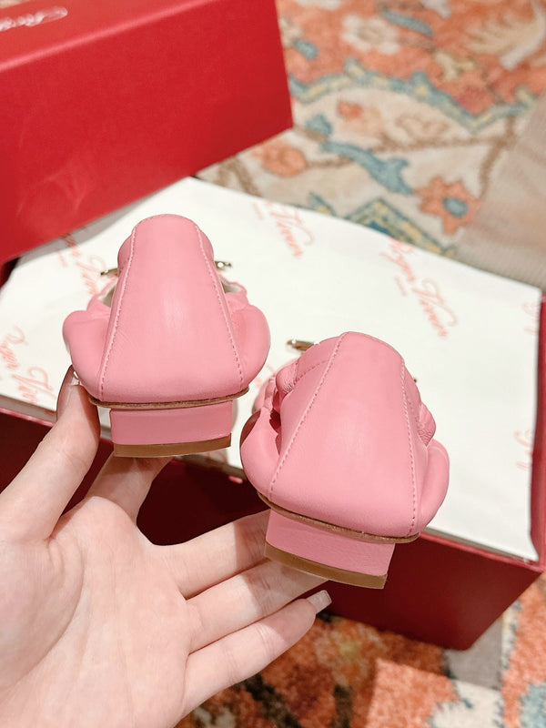 Viv Ballerine Rosa Pelle di Agnello Importata 247129