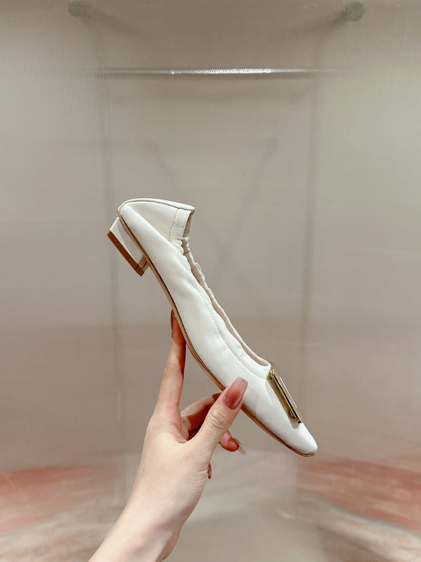 Viv Ballerine Bianche in Pelle di Agnello Importata 247130