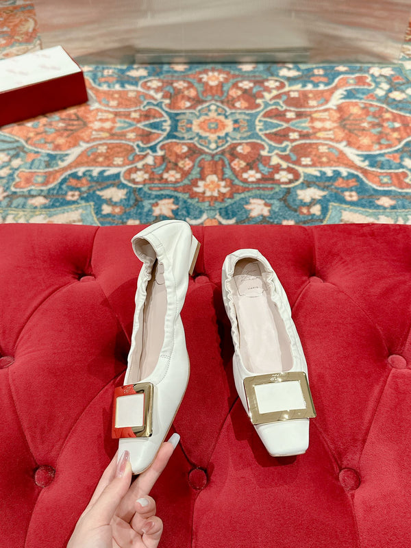 Viv Ballerine Bianche in Pelle di Agnello Importata 247130