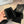 FINGERLESS LONG GLOVES IN BLACK LAMBSKIN WITH RABBIT FUR 465799