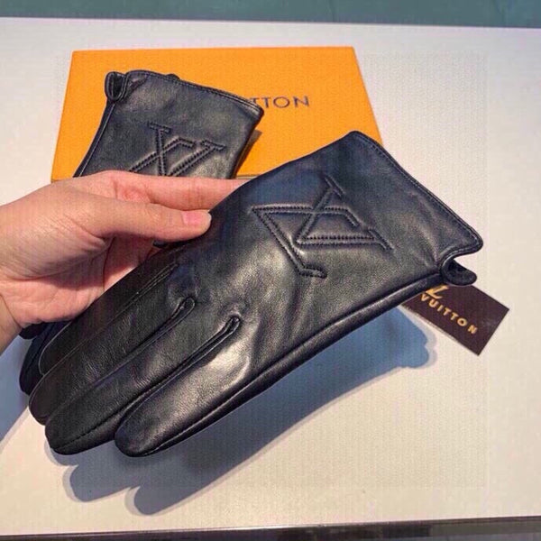 LV GLOVES IN BLACK LAMBSKIN 467961