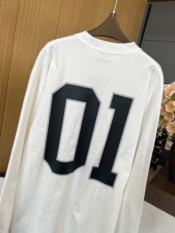 Balenciaga 25 Sweater White Cotton 0056