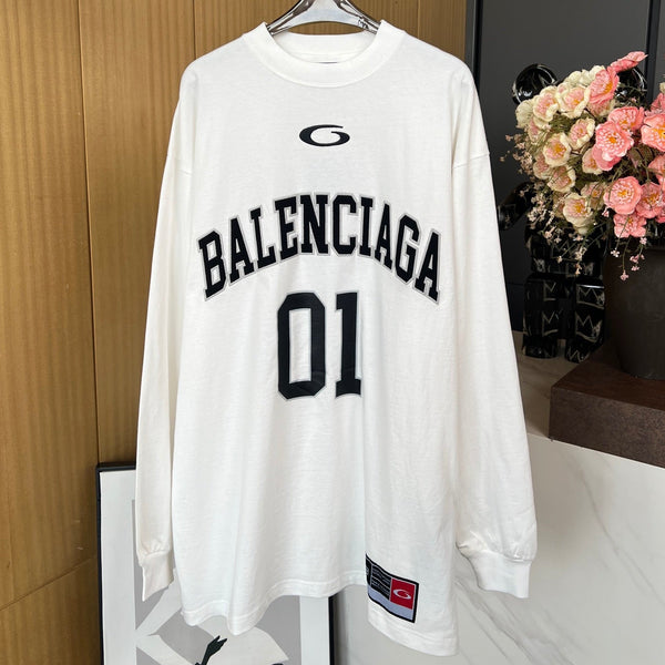 Balenciaga 25 Sweater White Cotton 0056