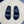 CD DOUBLE STRAP SLIPPER BLACK AND WHITE JACQUARD