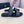 CD DOUBLE STRAP SLIPPER BLACK AND WHITE JACQUARD