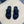CD DOUBLE STRAP SLIPPER BLACK GRAINED CALFSKIN