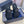 CD SYMBOL SLIDE CUT SANDAL BLACK CALSKIN