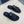 CD SYMBOL SLIDE CUT SANDAL BLACK CALSKIN