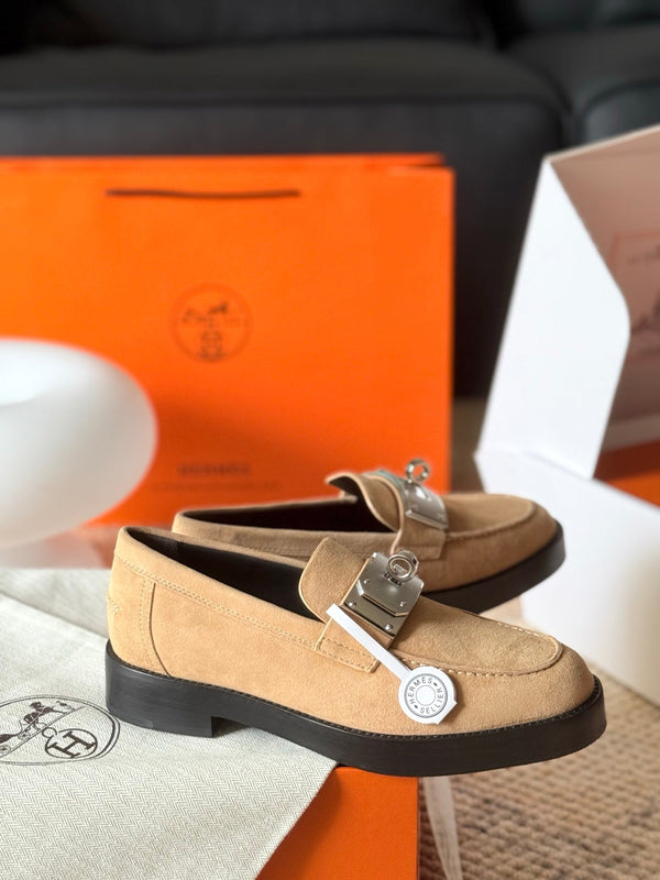 HM Hot Loafer Beige Suede 531375