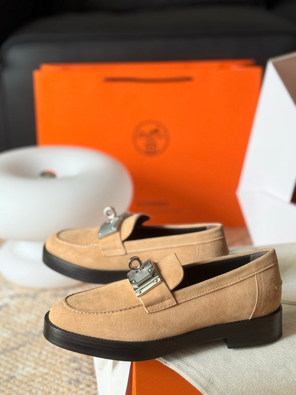 HM Hot Loafer Beige Suede 531375