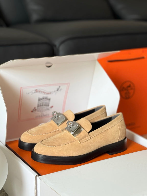 HM Hot Loafer Beige Suede 531375