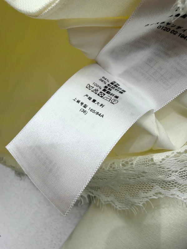 CD 26s Bar Jacket White Wool Silk Lace 398262