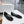 CL x Maison Margiela Ballerina Flats Black Mesh Sliver Leather 639690