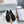 CL x Maison Margiela Ballerina Flats Black Mesh Sliver Leather 639690