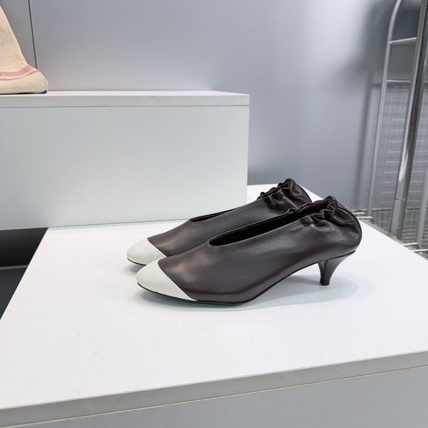 CC 2026 Pumps 4.5cm Black White Lambskin 741640