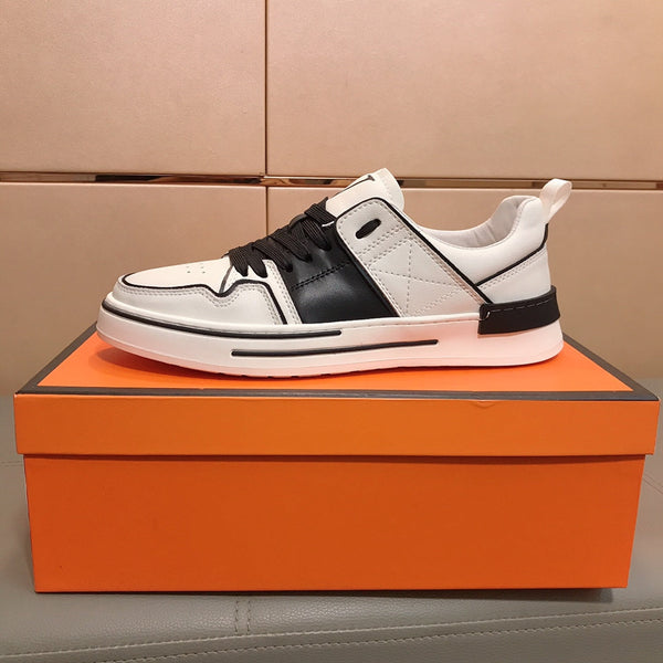 LV SKATE SNEAKERS IN WHITE MIX BLACK CALFSKIN