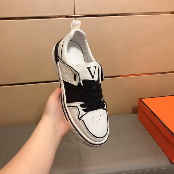 LV SKATE SNEAKERS IN WHITE MIX BLACK CALFSKIN